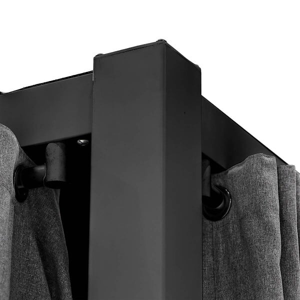 HESPERIDE - Tonnelle rectangulaire "Zalya" graphite & ardoise 4x3m - large