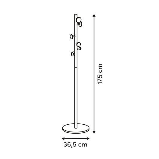 5 FIVE SIMPLY SMART - Porte-manteaux Come 6 patères arrondies - large
