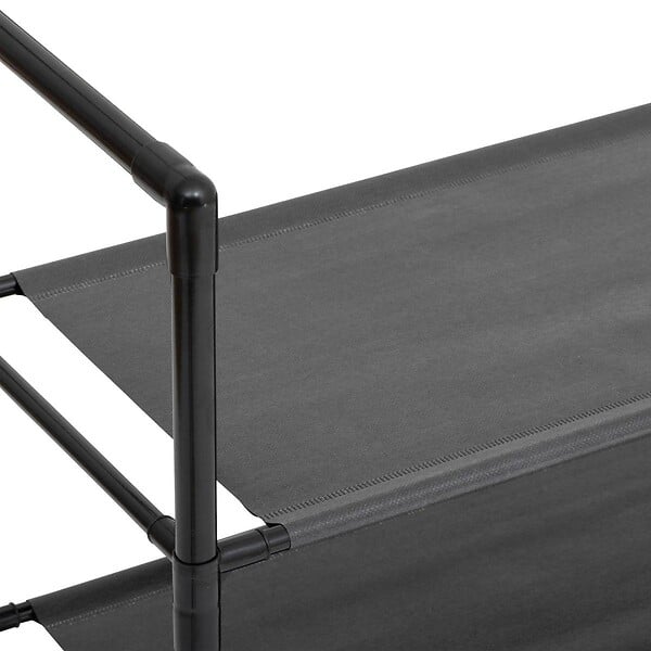 5 FIVE SIMPLY SMART - Vestiaire "Intissa" 5 étagères en acier noir H170cm - large