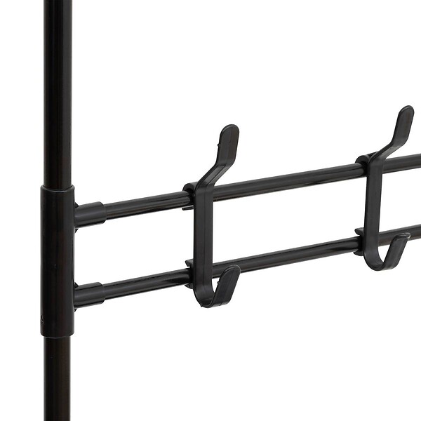 5 FIVE SIMPLY SMART - Vestiaire "Intissa" 5 étagères en acier noir H170cm - large