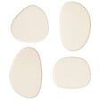 ATMOSPHERA - Lot de 4 patères organiques Karen blanc ivoire L7/10cm - vignette