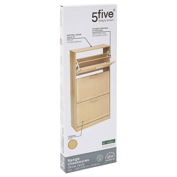 5 FIVE SIMPLY SMART - Range-chaussures Drawy 18 paires - large