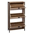 5 FIVE SIMPLY SMART - Meuble range-chaussures 3 tiroirs "Aliaj" effet chêne naturel - vignette