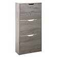 5 FIVE SIMPLY SMART - Meuble range-chaussures 3 tiroirs effet chêne gris - vignette