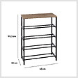 5 FIVE SIMPLY SMART - Range-chaussures console "Aliaj" effet chêne naturel - vignette