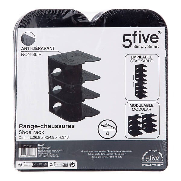 5 FIVE SIMPLY SMART - Range-chaussures x4 plastique - large