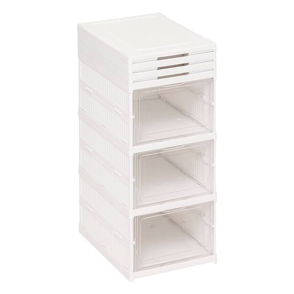 5 FIVE SIMPLY SMART - Range-chaussures Fold'n Box 6 paires blanc - large