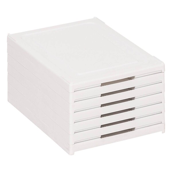 5 FIVE SIMPLY SMART - Range-chaussures Fold'n Box 6 paires blanc - large