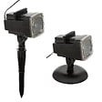 FEERIC LIGHTS & CHRISTMAS - Projecteur lumineux 4 films 1 LED extérieur blanc froid - vignette