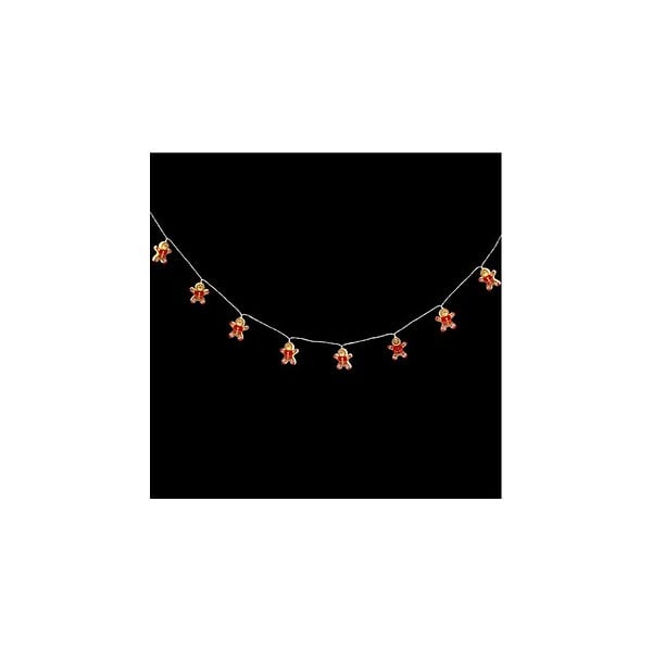 FEERIC LIGHTS & CHRISTMAS - Guirlande lumineuse Pain d'épice 10 LED Blanc chaud L 135 cm - large