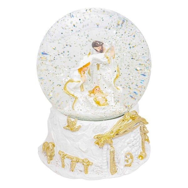 FEERIC LIGHTS & CHRISTMAS - Boule à neige crèche de Noël D.10cm - large
