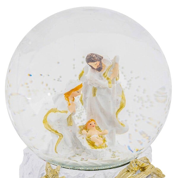 FEERIC LIGHTS & CHRISTMAS - Boule à neige crèche de Noël D.10cm - large
