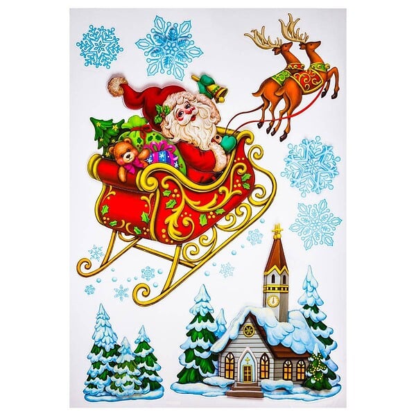 FEERIC LIGHTS & CHRISTMAS - Sticker traditionnel 3D 29X41 - large