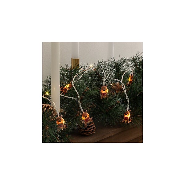 FEERIC LIGHTS & CHRISTMAS - Guirlande lumineuse Personnage 10 LED Blanc chaud L 135 cm - large