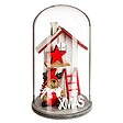 FEERIC LIGHTS & CHRISTMAS - Déco sujet bois sous cloche H12 - vignette