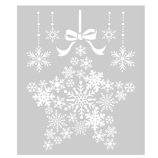 FEERIC LIGHTS & CHRISTMAS - Sticker forme flocons 29X40 - large