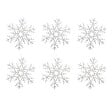 FEERIC LIGHTS & CHRISTMAS - Déco de Noël Lot de 6 Flocons pailletés à suspendre D 20 cm - vignette