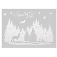 FEERIC LIGHTS & CHRISTMAS - Déco Vitre Paysage Paillettes 29 x 40 cm - vignette