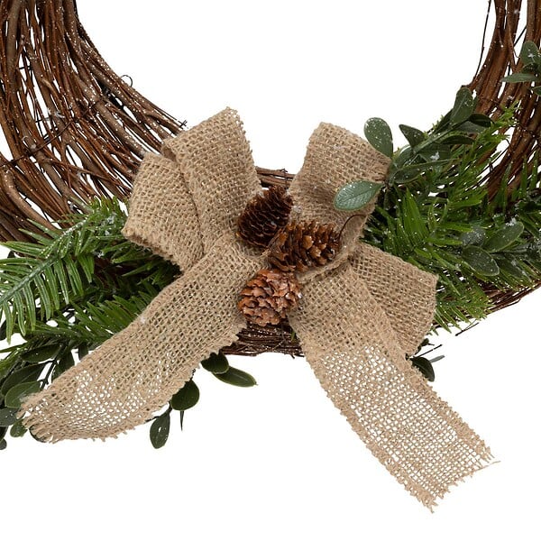 ATMOSPHERA - Couronne branches D.35cm bois naturel - large