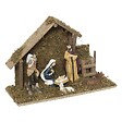 FEERIC LIGHTS & CHRISTMAS - Crèche de Noël à LED avec 7 santons 30x20cm résine et bois - vignette