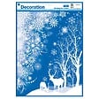 FEERIC LIGHTS & CHRISTMAS - Décovitre blanc paillettes 29x41cm - vignette