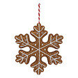FEERIC LIGHTS & CHRISTMAS - Suspension de Noël Flocon aspect Cookie H 21 cm - vignette