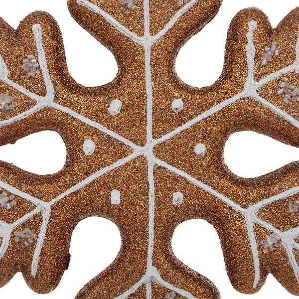 FEERIC LIGHTS & CHRISTMAS - Suspension de Noël Flocon aspect Cookie H 21 cm - large