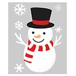 FEERIC LIGHTS & CHRISTMAS - Stickers Bonhomme de Neige - vignette