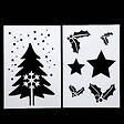 FEERIC LIGHTS & CHRISTMAS - Lot de 2 pochoirs de noël 21X37 - vignette