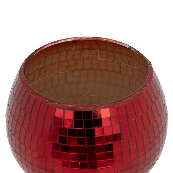 FEERIC LIGHTS & CHRISTMAS - Bougeoir Photophore Boule disco en Verre - large