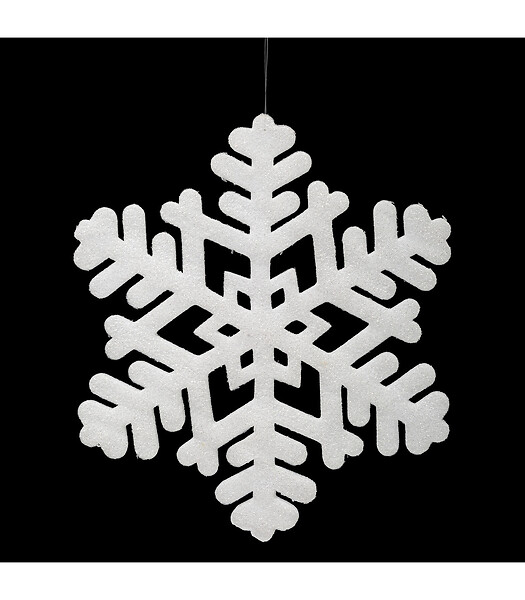 FEERIC LIGHTS & CHRISTMAS - Suspension Polyfoam Flocon Paillettes D 35 cm - large