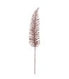 FEERIC LIGHTS & CHRISTMAS - Branche décorative spéciale fêtes Fougère Rose pailleté H 75 cm - vignette