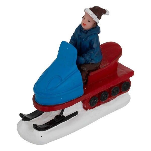 FEERIC LIGHTS & CHRISTMAS - Lot de 6 santons pour village sport d'hiver - large