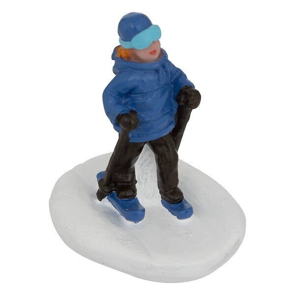 FEERIC LIGHTS & CHRISTMAS - Lot de 6 santons pour village sport d'hiver - large