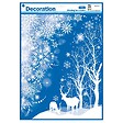 FEERIC LIGHTS & CHRISTMAS - Décovitre blanc paillettes 29x41cm - vignette