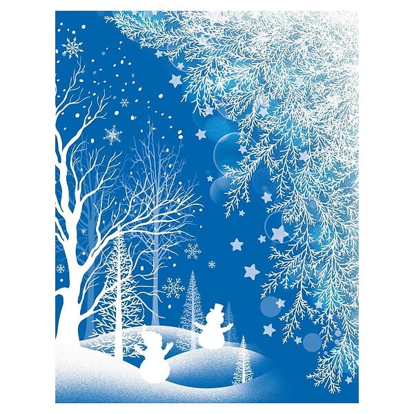 FEERIC LIGHTS & CHRISTMAS - Décovitre blanc paillettes 29x41cm - large