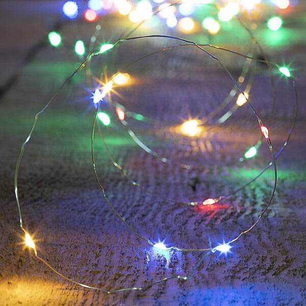FEERIC LIGHTS & CHRISTMAS - Guirlande lumineuse Intérieur 40 LED Multicolore sur 2 mètres - large
