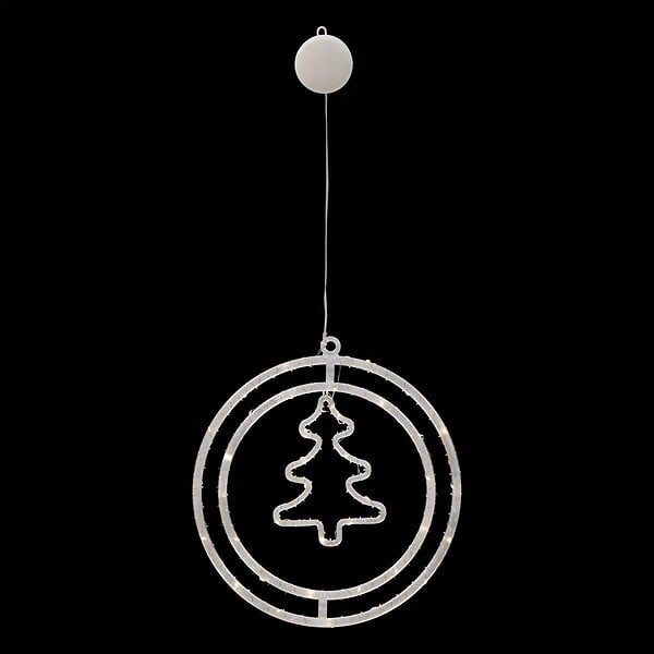 FEERIC LIGHTS & CHRISTMAS - Déco lumineuse intérieur Double cercle 50 LED H 41 cm - large