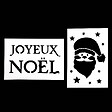 FEERIC LIGHTS & CHRISTMAS - Lot de 2 pochoirs de noël 21X37 - vignette