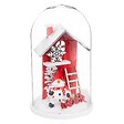 FEERIC LIGHTS & CHRISTMAS - Déco sujet bois sous cloche H12 - vignette