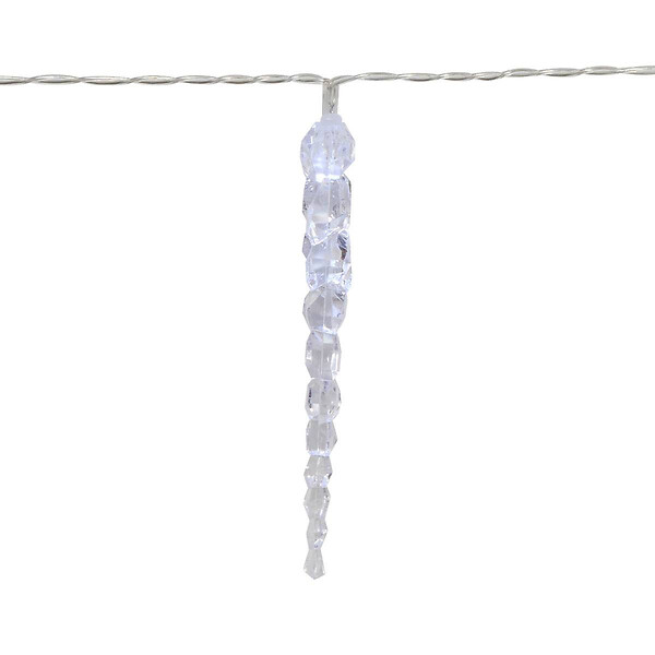 FEERIC LIGHTS & CHRISTMAS - Guirlande lumineuse Glaçons 10 LED Blanc froid L 135 cm - large