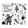 FEERIC LIGHTS & CHRISTMAS - Pochoir de Noël X 3 42 X 37 cm - vignette