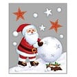 FEERIC LIGHTS & CHRISTMAS - Sticker père noël paillettes 2 assortiments 29x35cm - vignette