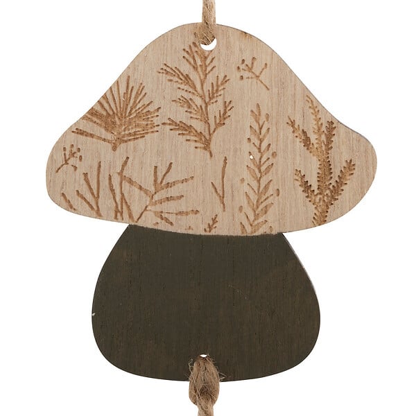 FEERIC LIGHTS & CHRISTMAS - Suspension de Noël Champignon et Pomme de pin H 33 cm - large