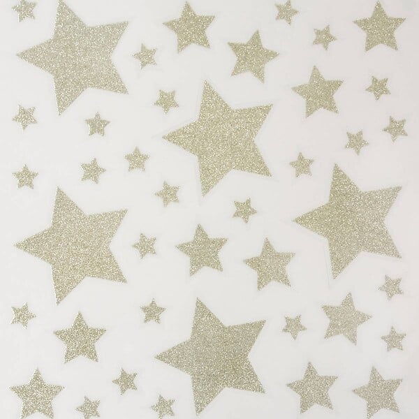 FEERIC LIGHTS & CHRISTMAS - Déco vitre pailleté étoile 30X32 - large