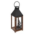 FEERIC LIGHTS & CHRISTMAS - LANTERNE BOIS SAPIN METAL X2 - vignette