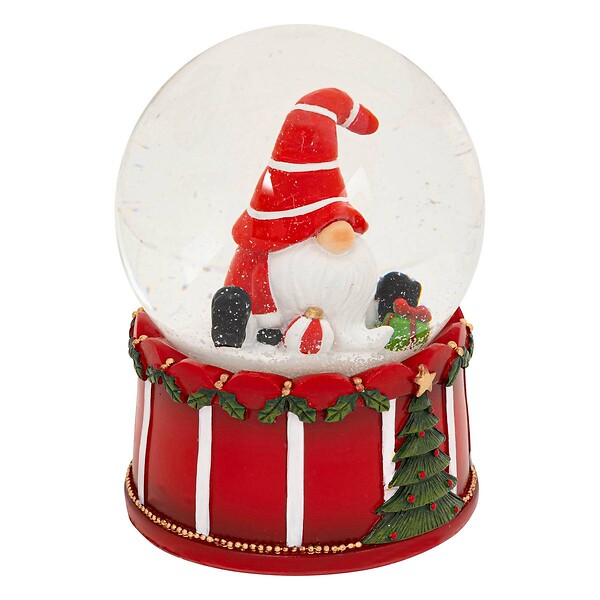 FEERIC LIGHTS & CHRISTMAS - BOULE NEIGE GNOMES 100MM 2ASS - large