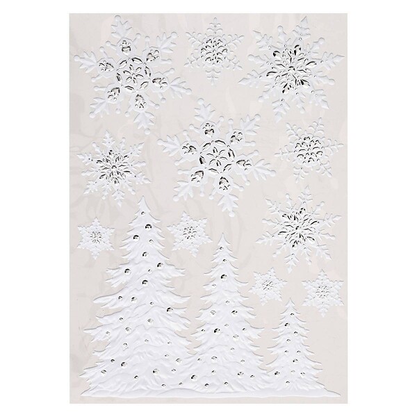 FEERIC LIGHTS & CHRISTMAS - Sticker strass flocon 29X41 - large