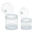 FEERIC LIGHTS & CHRISTMAS - CAGE OISEAU METAL BLANC X2 - vignette
