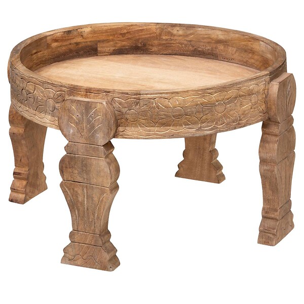 ATMOSPHERA - Table d'appoint "Gypsy" manguier D51cm - large
